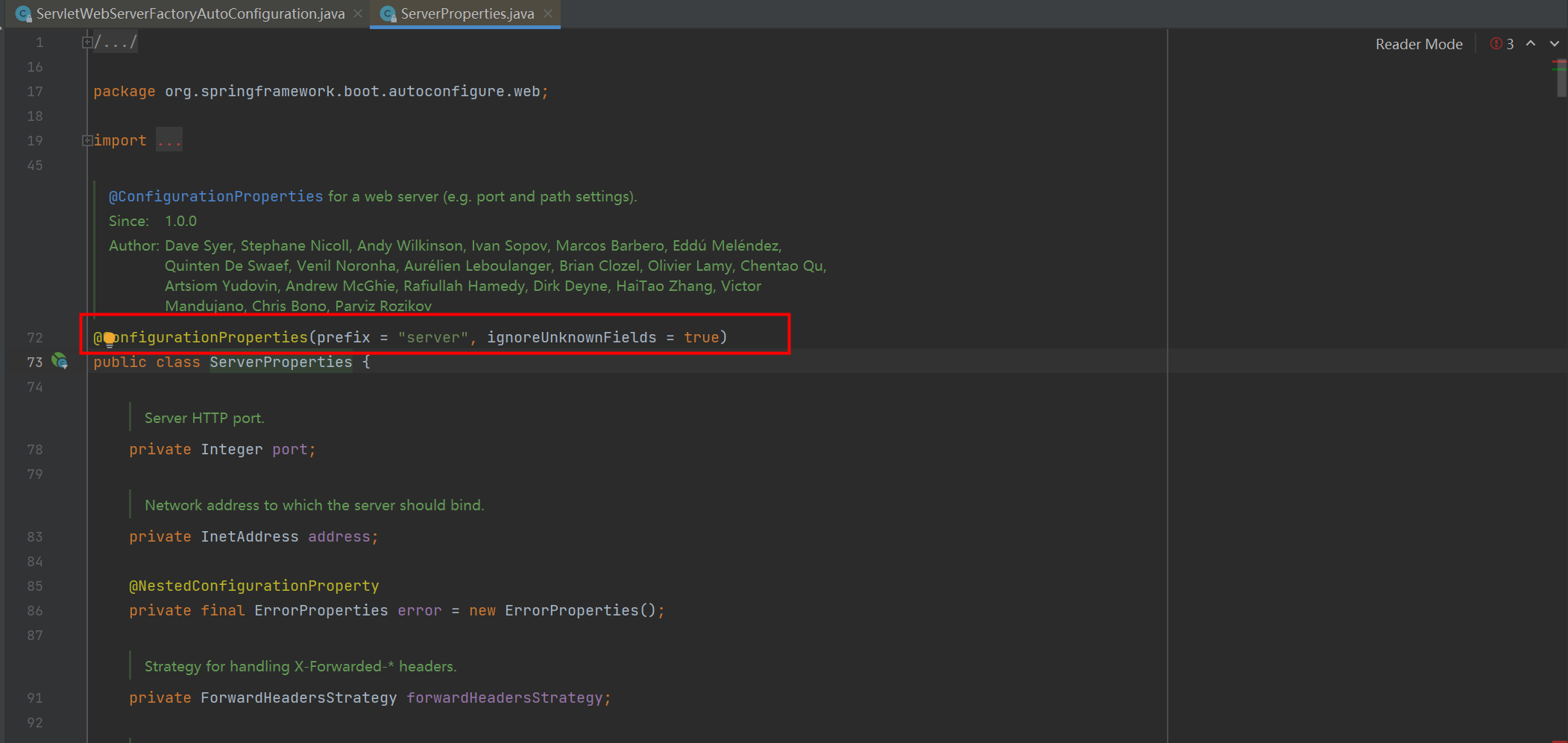 ServerProperties