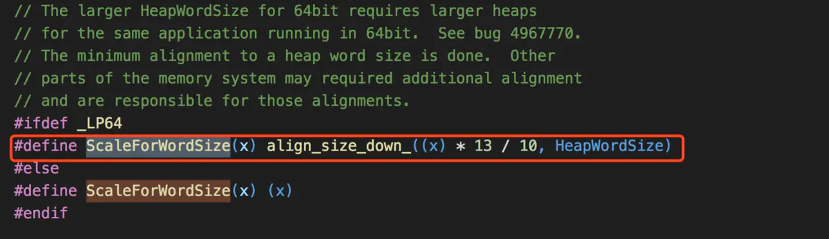 ScaleForWordSize 的定义